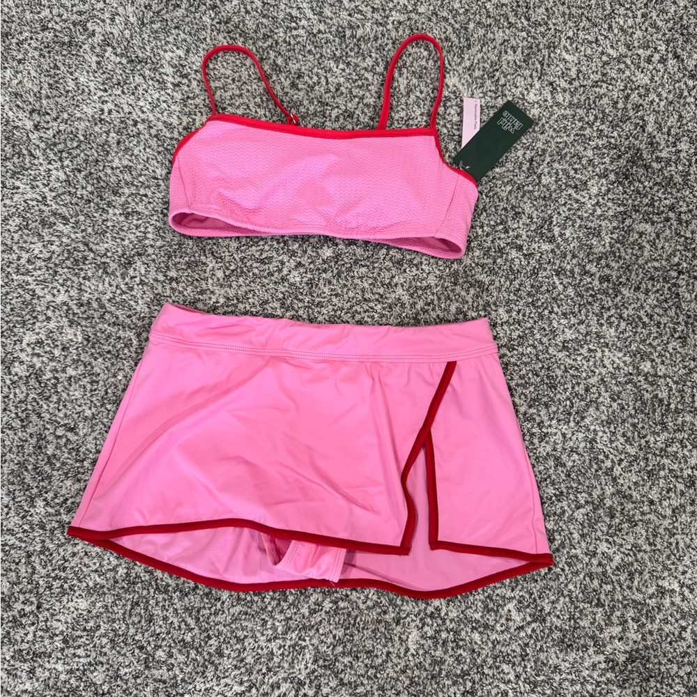 Wild Fable Pink and Red Bikini Set